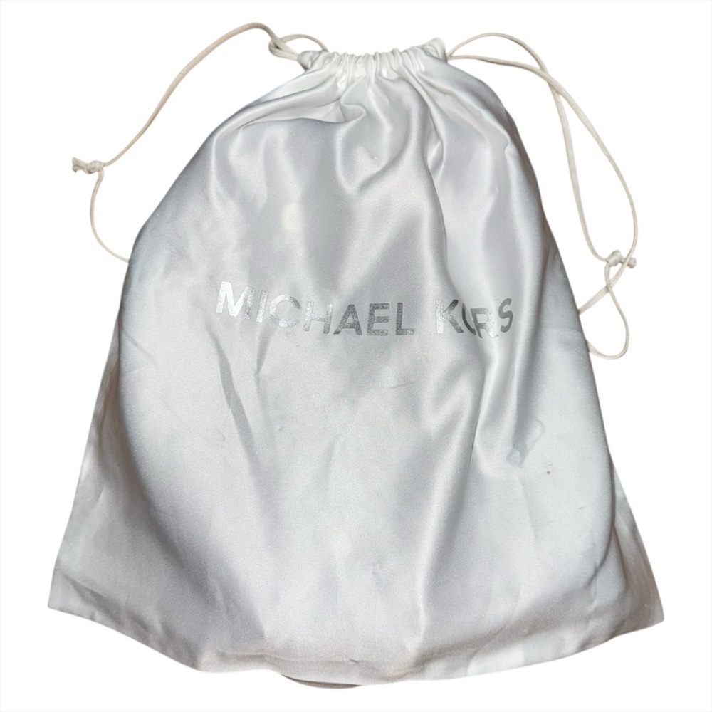 Michael Kors MK Signature Karla Crossbody Bag Brown Acorn Gold Chain Strap - Picture 5 of 6